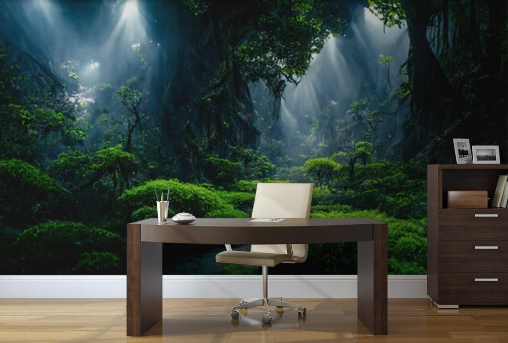 Riacho numa floresta com árvores e plantas u72430pih1 1024x692 - Riacho numa floresta com árvores e plantas
