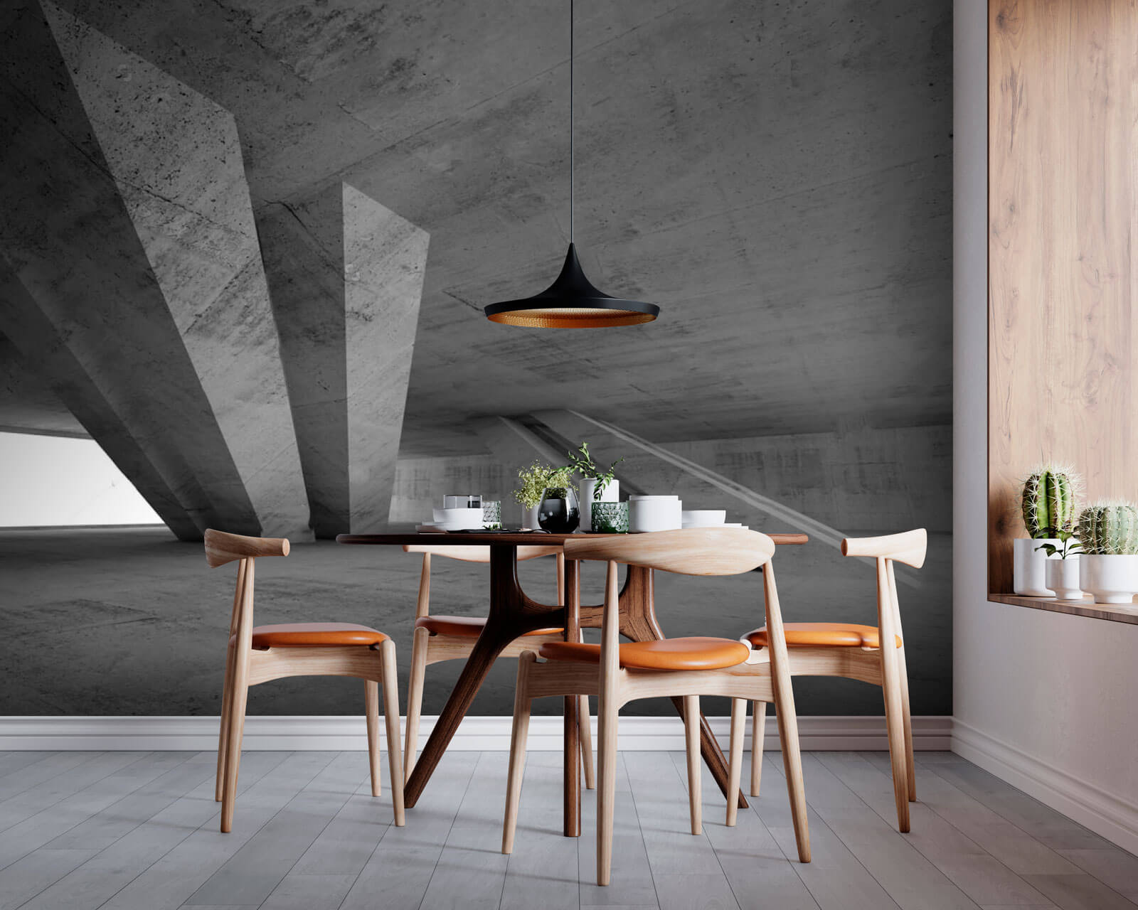 u72303pig1m - Sala de betão com colunas - tegory