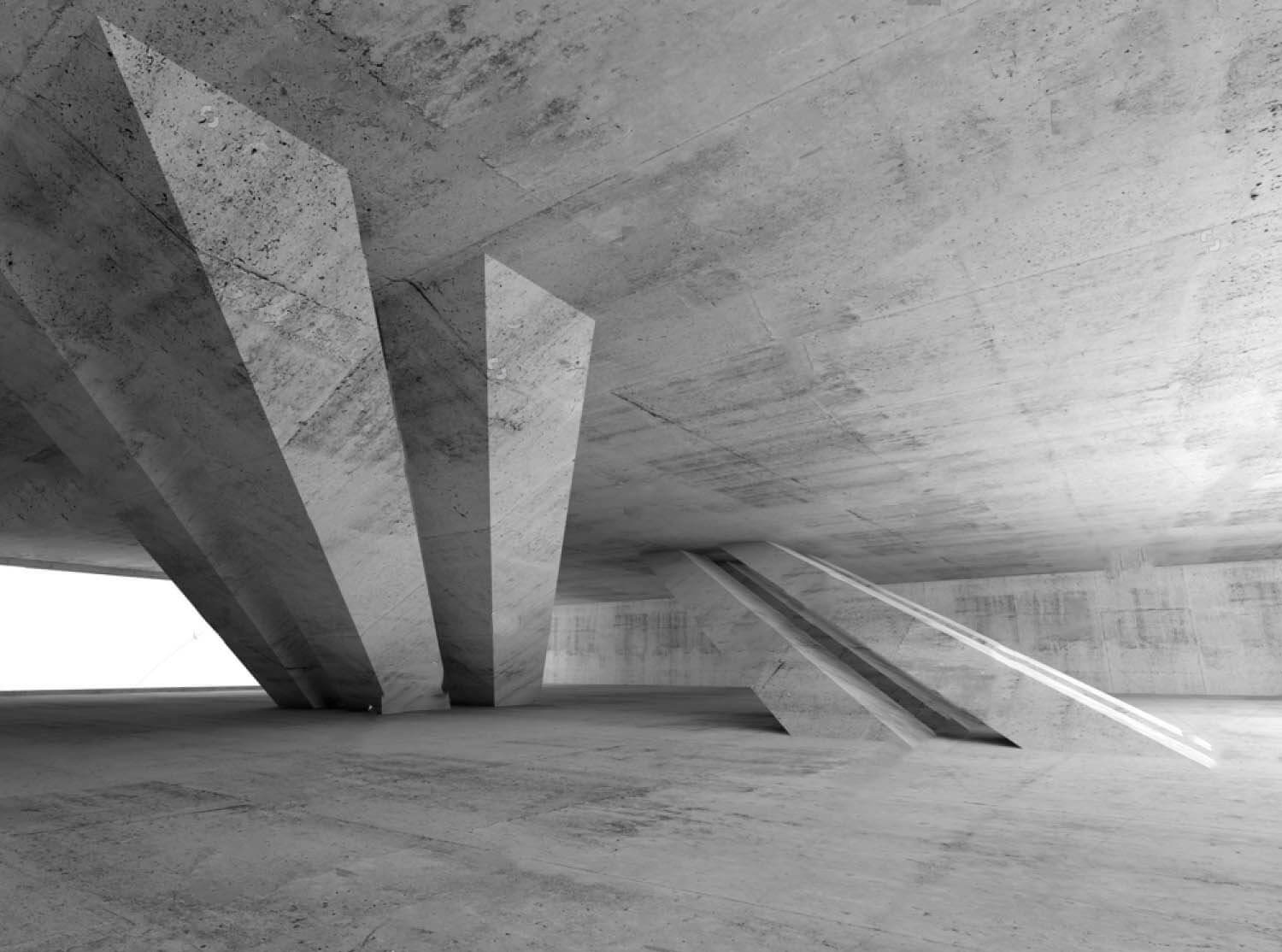 u72303p - Sala de betão com colunas - tegory