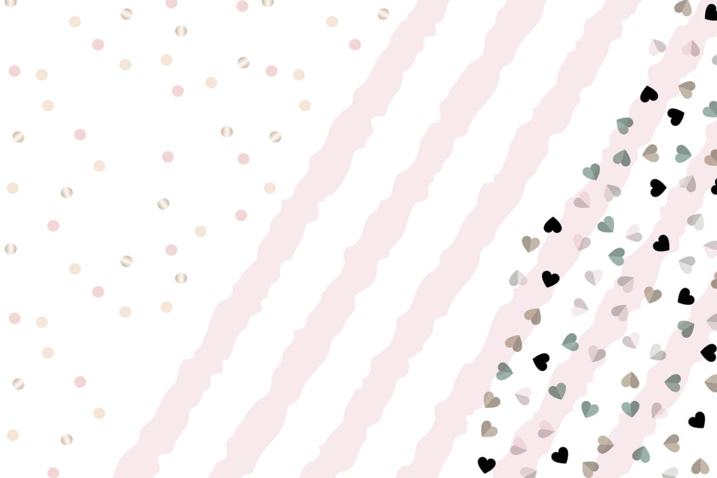 Fundo às riscas cor-de-rosa e brancas com pequenos corações Fundo às riscas cor-de-rosa e brancas com pequenos corações