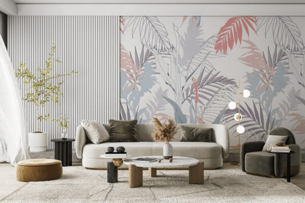 Padrão de folhas e plantas Padrão de folhas e plantas