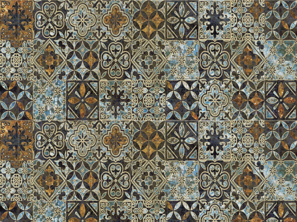 Padrão de azulejos coloridos Padrão de azulejos coloridos