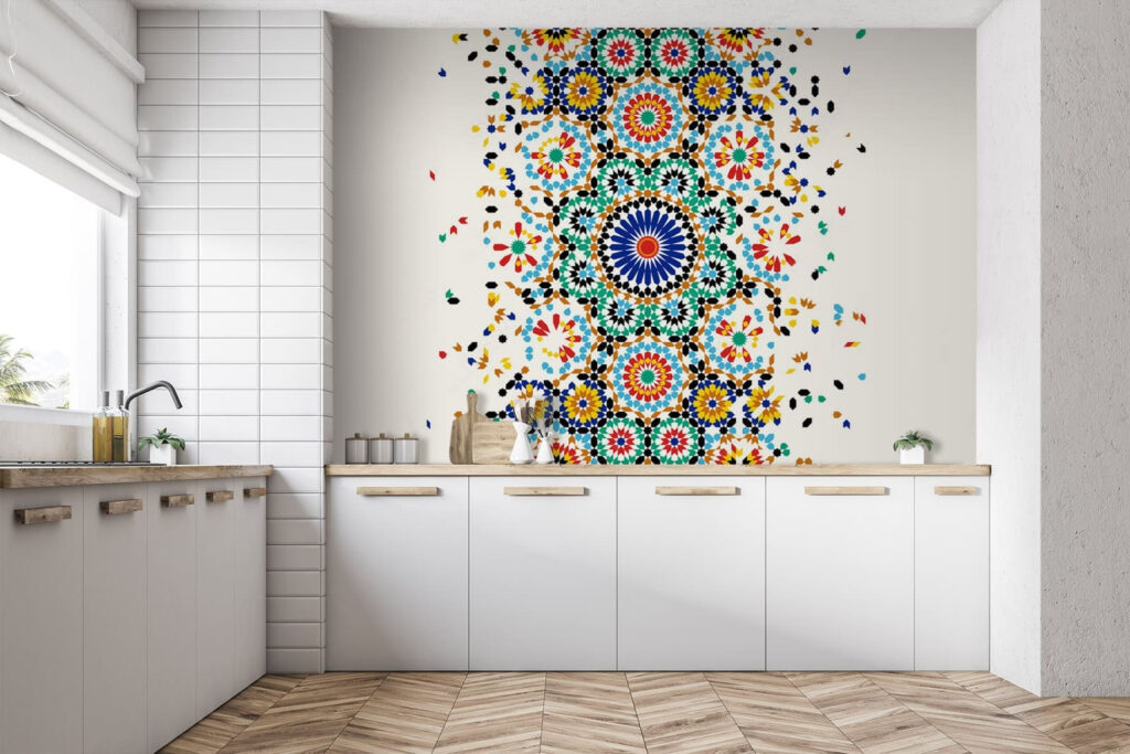 Colorful pattern on a white background Colorful pattern on a white background