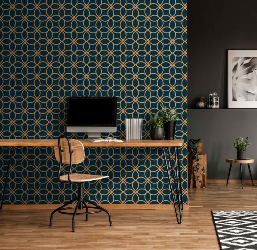Papel de parede Padrão de círculos e linhas - Image 3