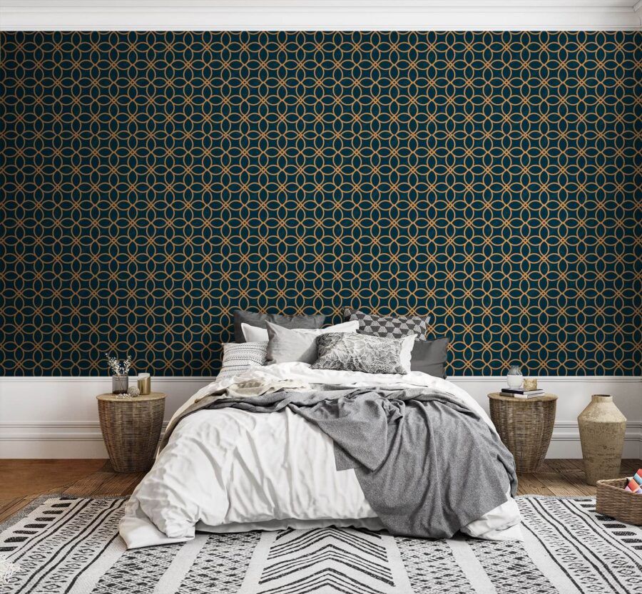 Papel de parede Padrão de círculos e linhas - Image 2