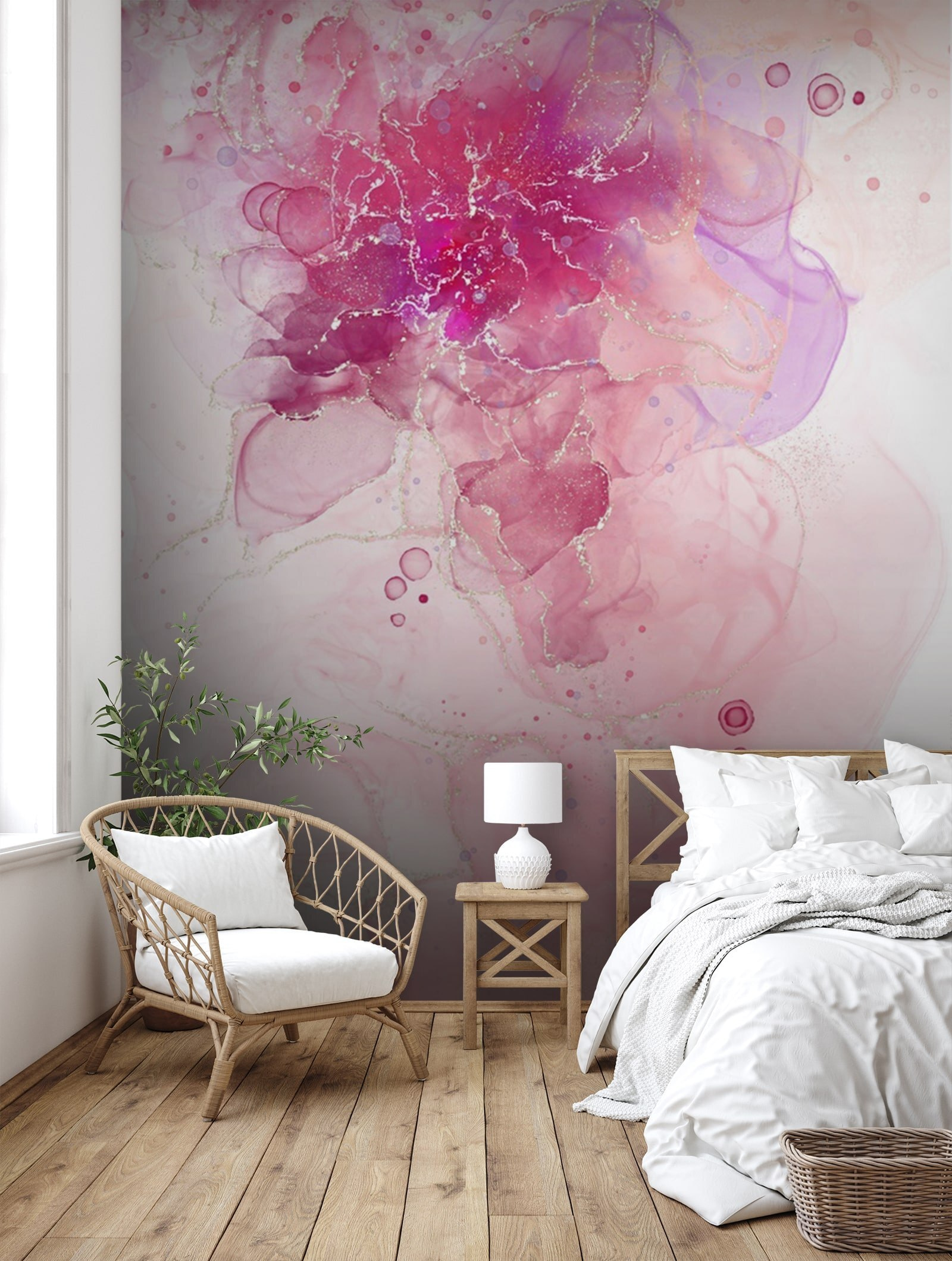 Flor cor-de-rosa e roxa u71845pib1m - Flor cor-de-rosa e roxa - tegory