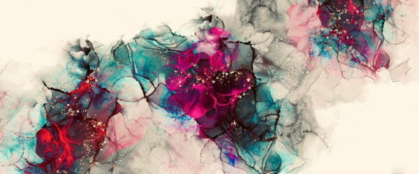 Composição de arte fluida abstrata colorida. Composição de arte fluida abstrata colorida.