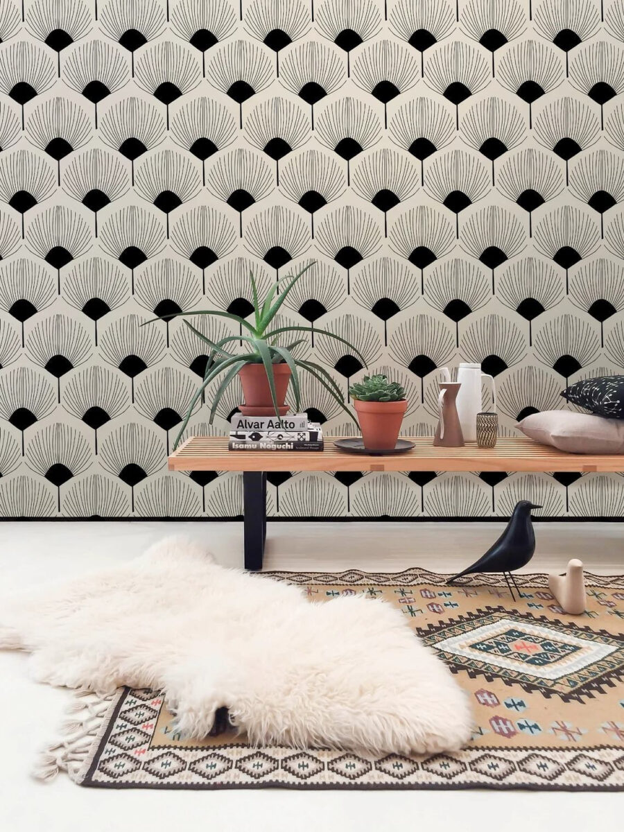 Padrão de hexágonos sobre um fundo preto