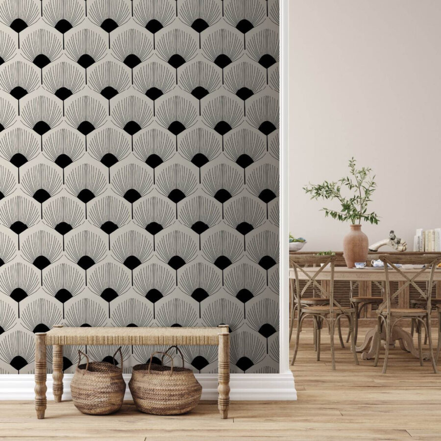 Padrão de hexágonos sobre um fundo preto