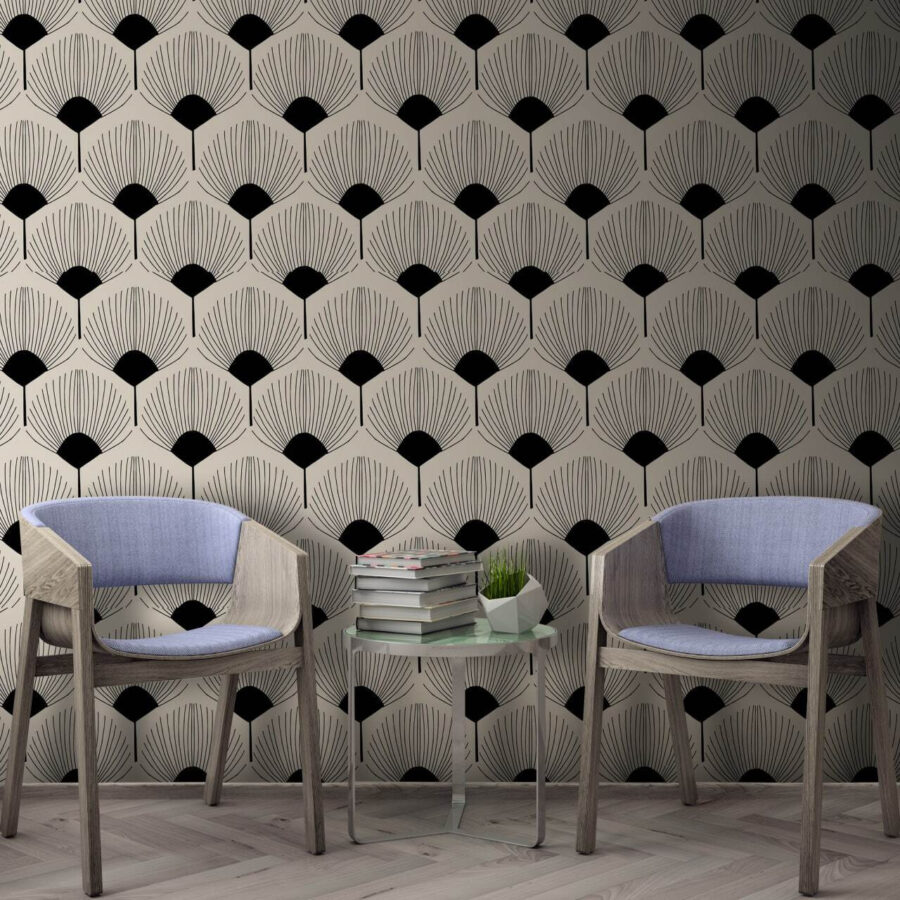 Padrão de hexágonos sobre um fundo preto