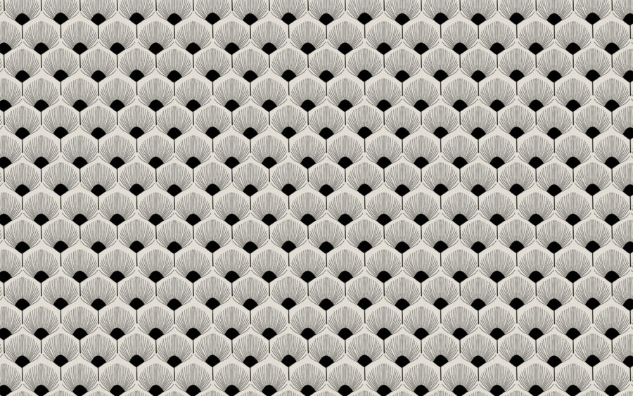 Padrão de hexágonos sobre um fundo preto