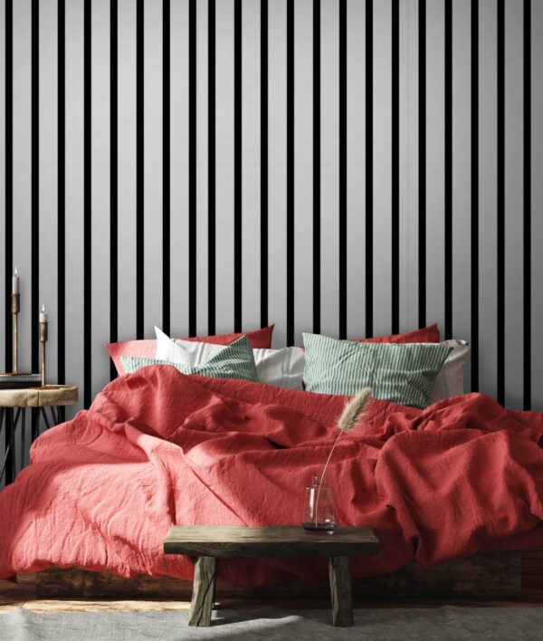 Linhas verticais a preto e branco Linhas verticais a preto e branco