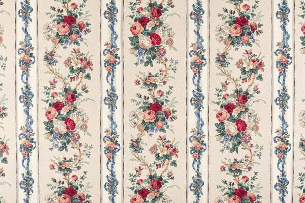 Wallpaper with flowers and ribbons Wallpaper with flowers and ribbons