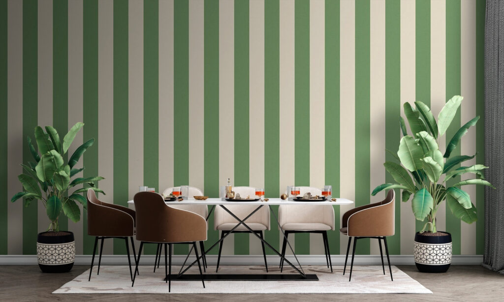 Green and beige striped background Green and beige striped background