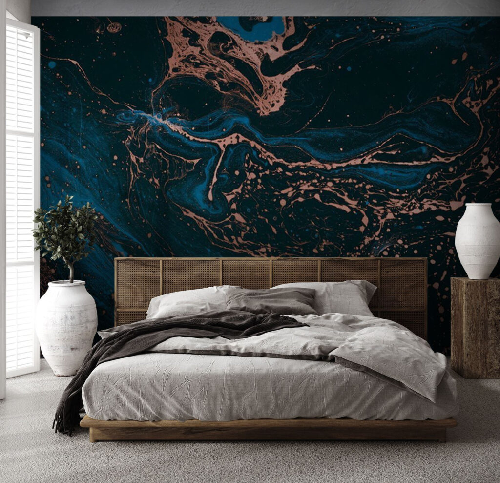 Swirling Midnight and Copper Rivers