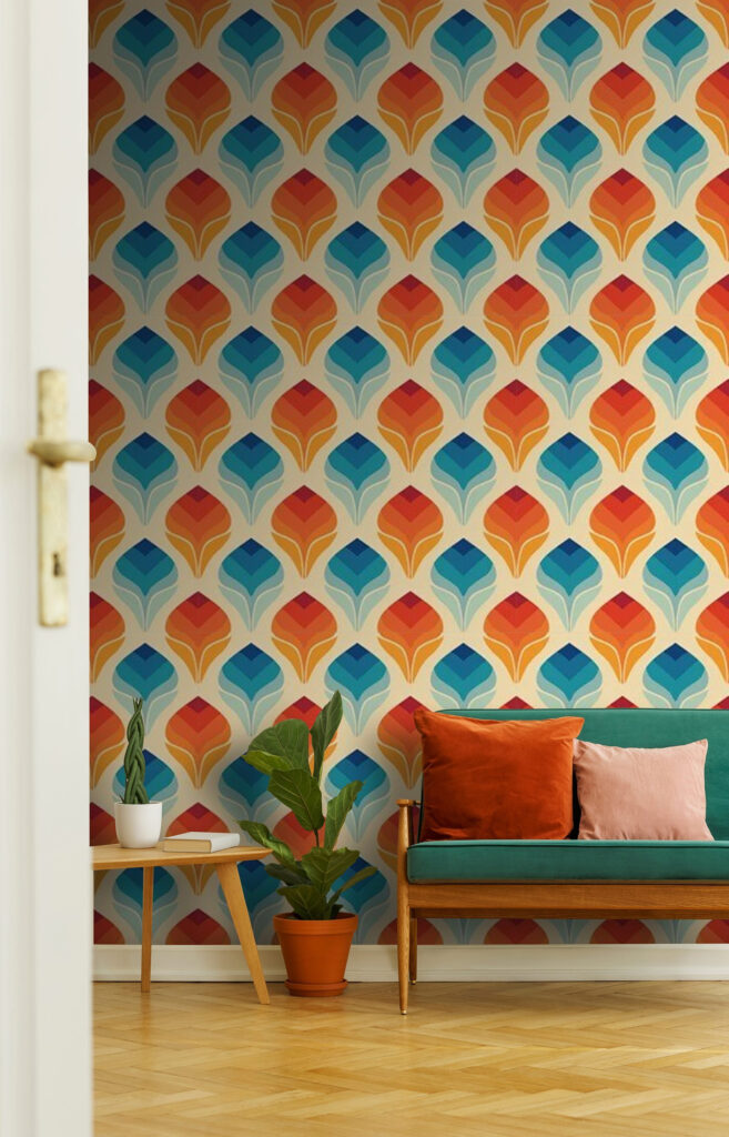 Padrão de folhas cor de laranja e azuis u71428pig2 657x1024 - Padrão de folhas cor de laranja e azuis - tegory