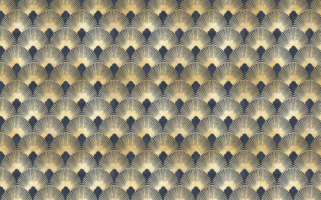Padrão art déco simétrico e elegante. Padrão art déco simétrico e elegante.