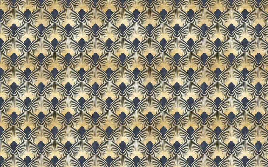 Padrão art déco simétrico e elegante.