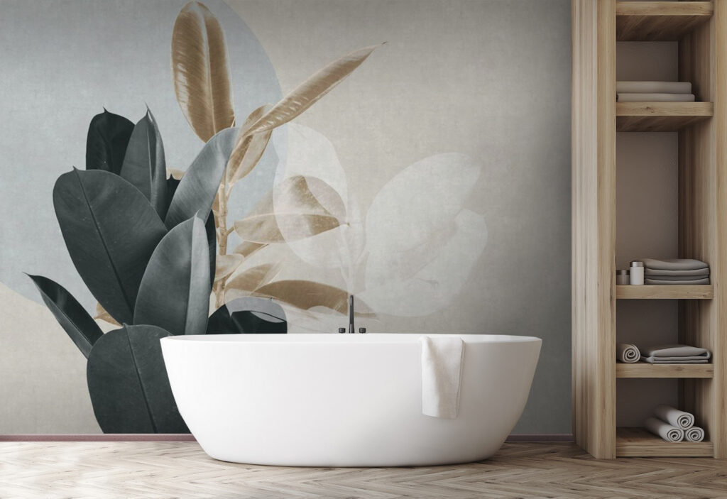 Elegant foliage against a muted backdrop Elegant foliage against a muted backdrop