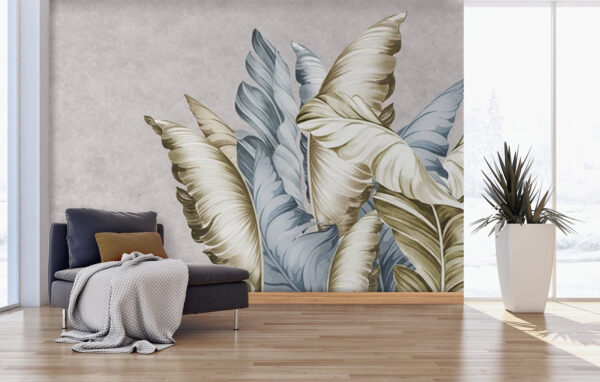 Folhas elegantes em tons suaves. Folhas elegantes em tons suaves.