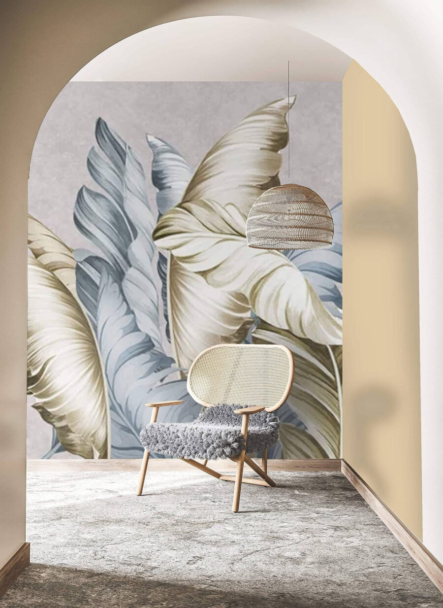 Folhas elegantes em tons suaves. Folhas elegantes em tons suaves.