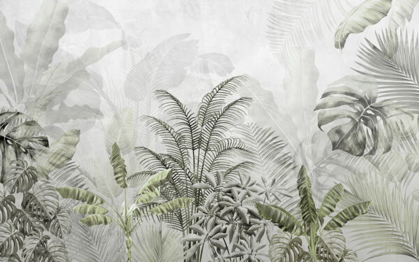 Um papel de parede com plantas Um papel de parede com plantas