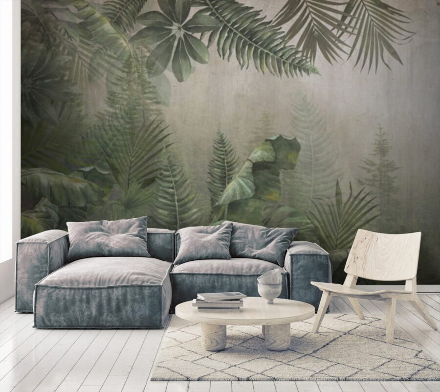 Pintura de uma floresta