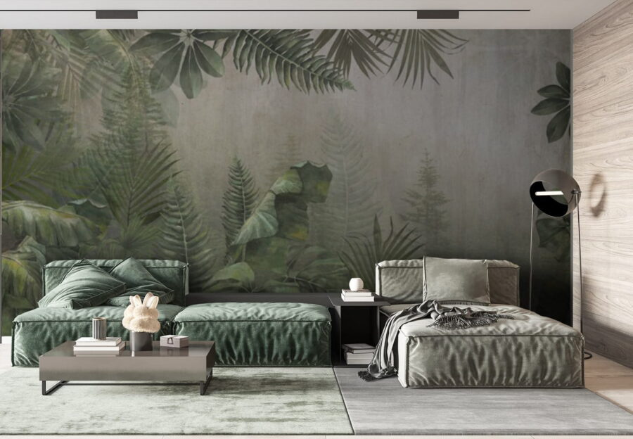 Pintura de uma floresta