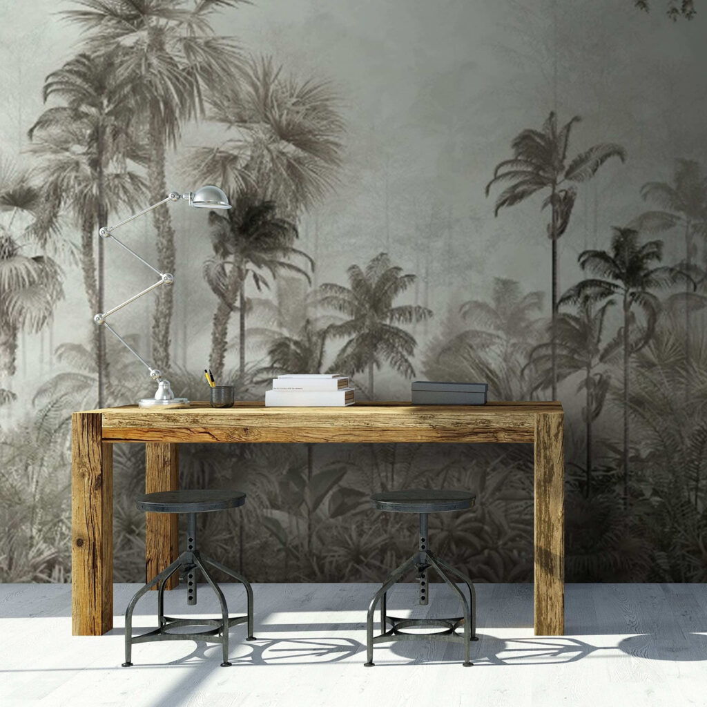 u71259pib1 1024x1024 - Grupo de palmeiras numa floresta com nevoeiro - tegory