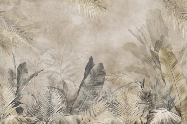 Arte de design elegante de folhagem tropical. Arte de design elegante de folhagem tropical.