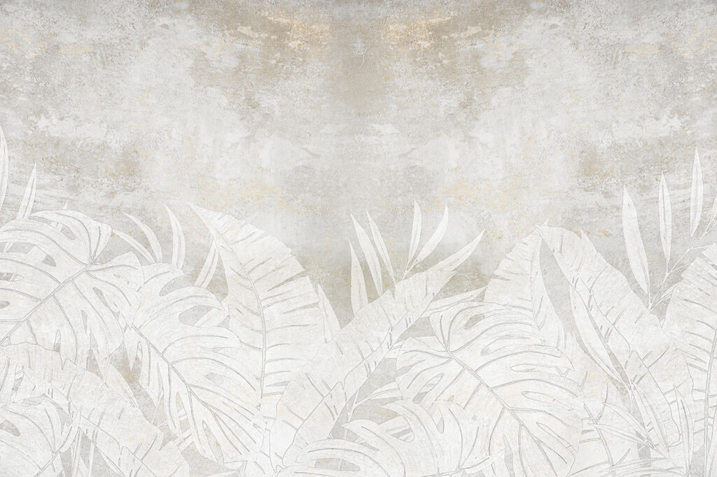 Fundo branco com folhas Fundo branco com folhas