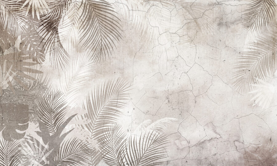 Papel de parede Parede com folhas de palmeira - Image 4