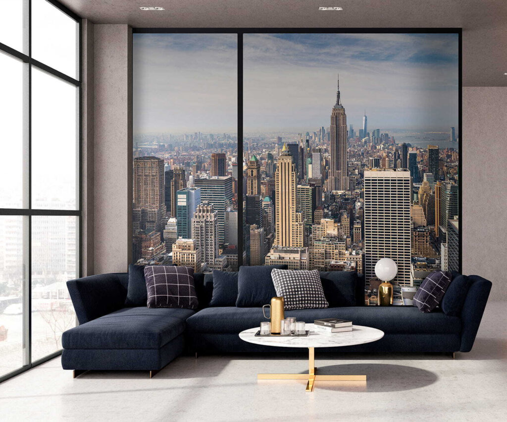 City with tall buildings City with tall buildings