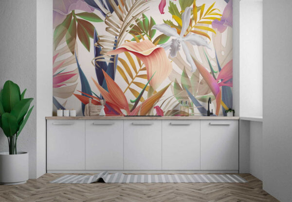 Folhagem tropical vibrante em harmonia. Folhagem tropical vibrante em harmonia.