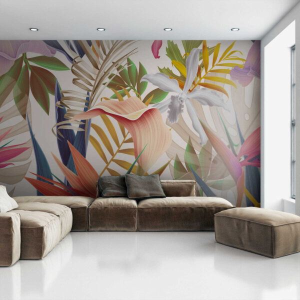 Folhagem tropical vibrante em harmonia. Folhagem tropical vibrante em harmonia.