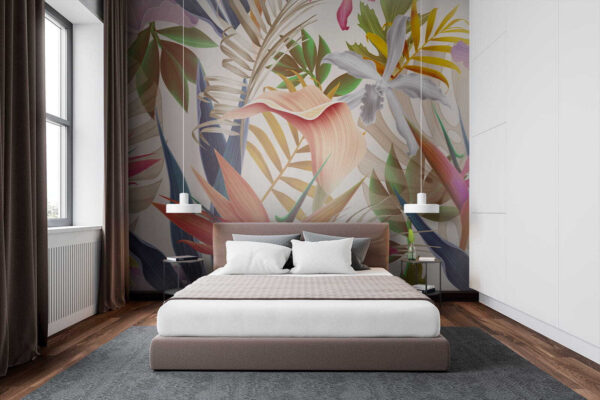 Folhagem tropical vibrante em harmonia. Folhagem tropical vibrante em harmonia.