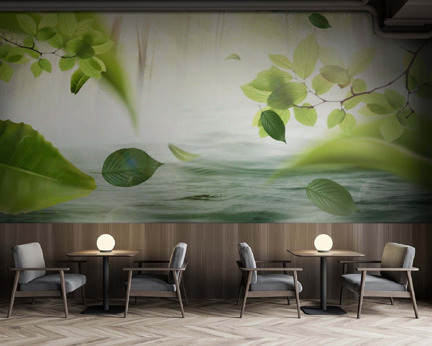 Água com folhas a voar pelo ar u62860piz137m - Água com folhas a voar pelo ar - tegory