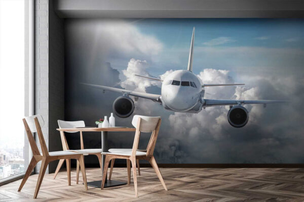 An airplane flying in the sky An airplane flying in the sky