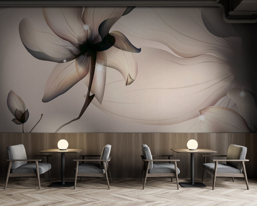Beleza floral delicada em tons suaves