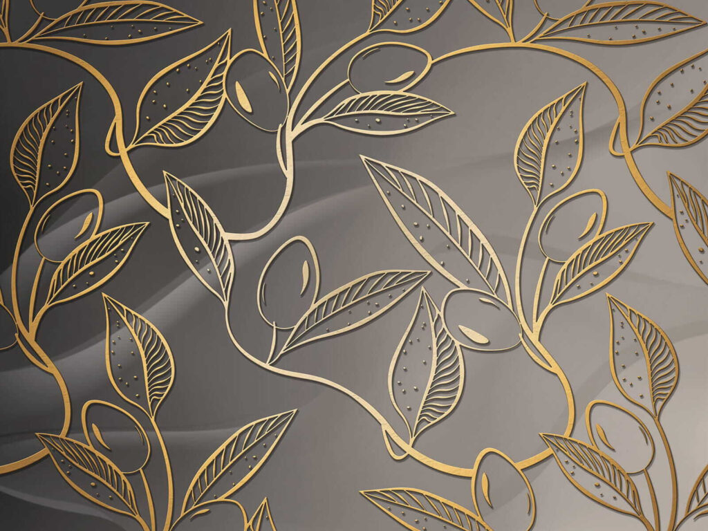 Desenho floral elegante sobre fundo escuro Desenho floral elegante sobre fundo escuro