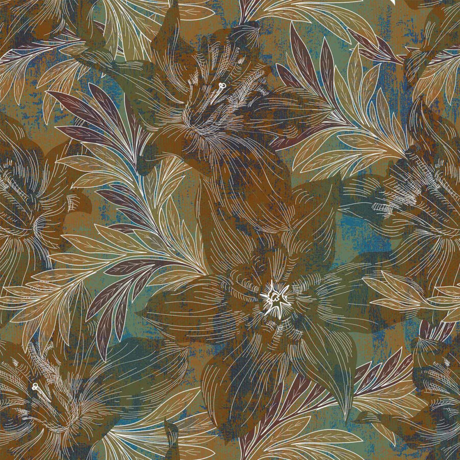 Inspiração de design de padrão floral bonito.