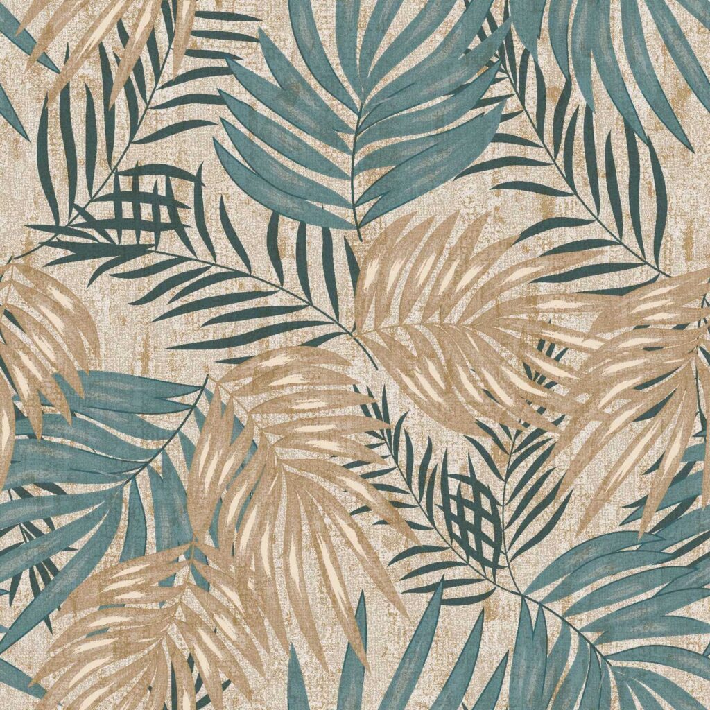 Elegante composição de folhas tropicais apresentada. Elegante composição de folhas tropicais apresentada.