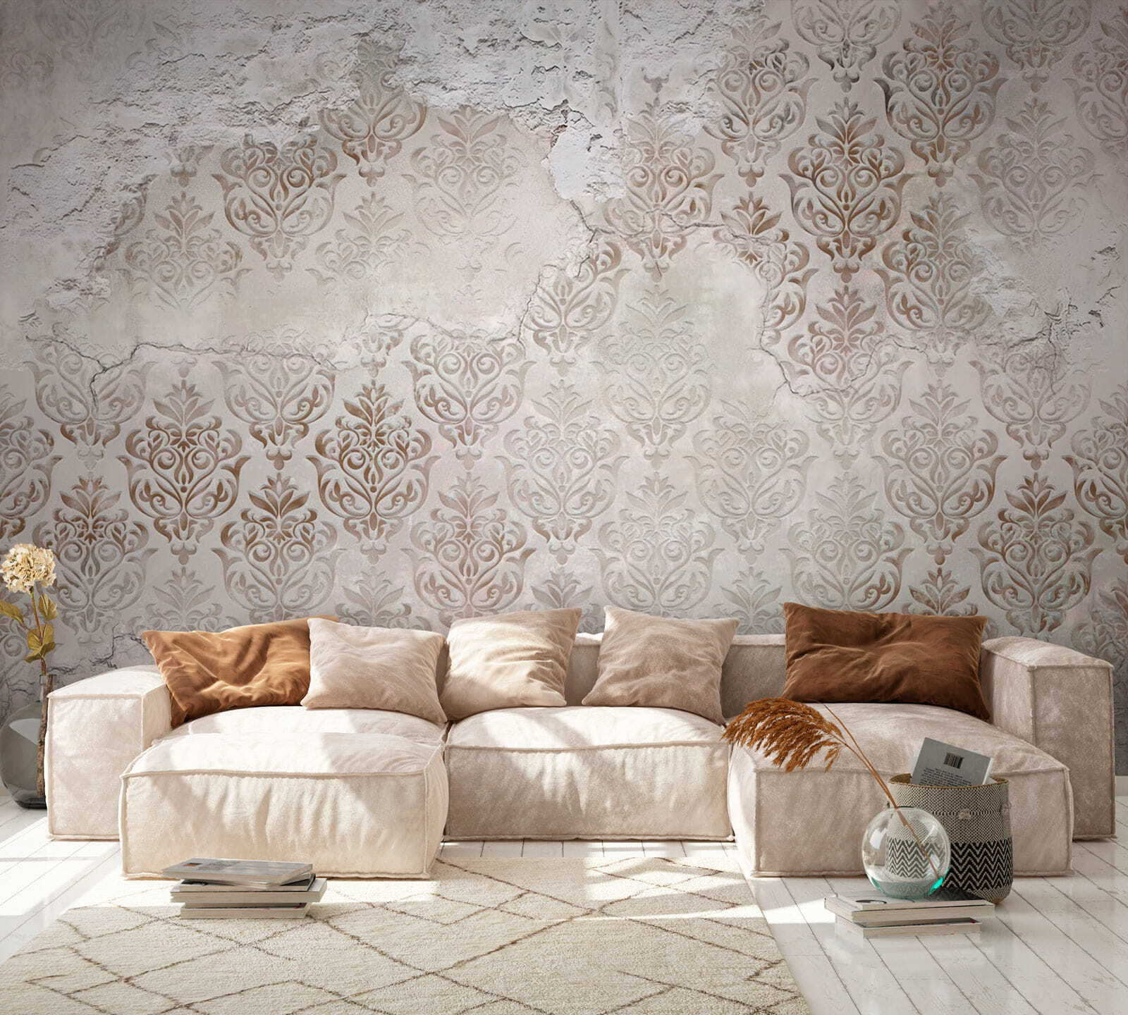 Wall with a pattern