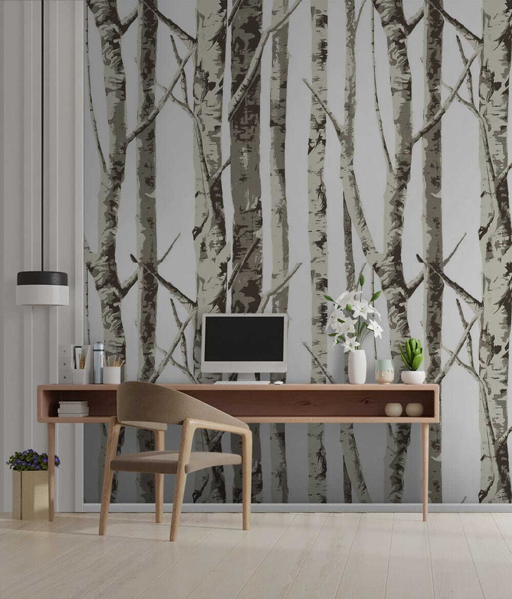 Group of trees with no leaves Group of trees with no leaves