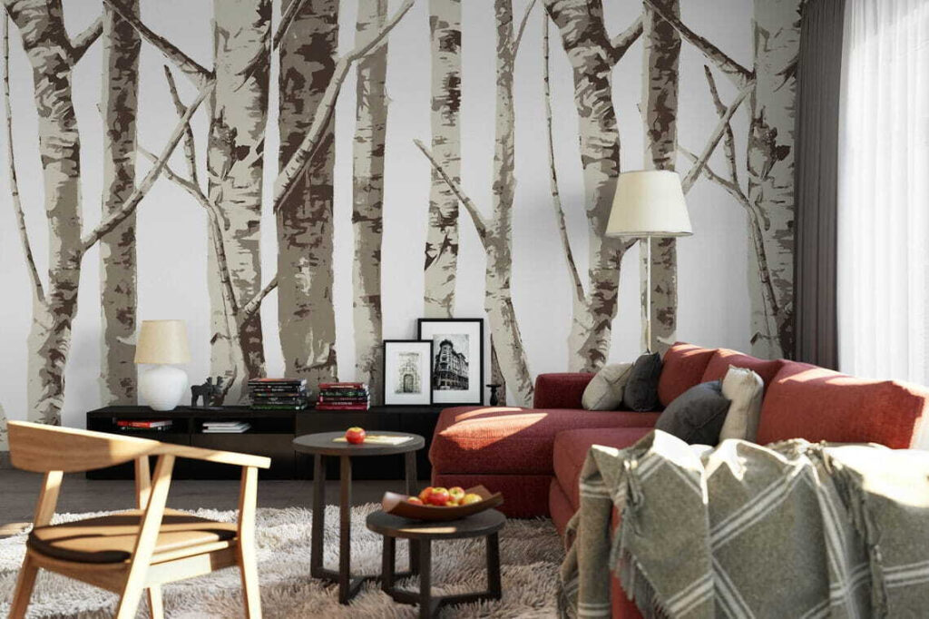 Group of trees with no leaves Group of trees with no leaves