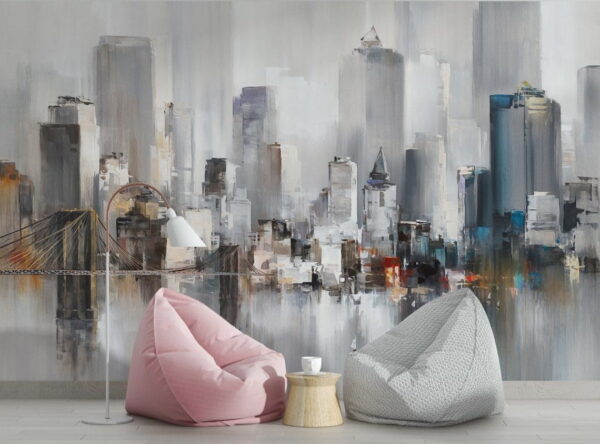 Pintura de uma cidade Pintura de uma cidade
