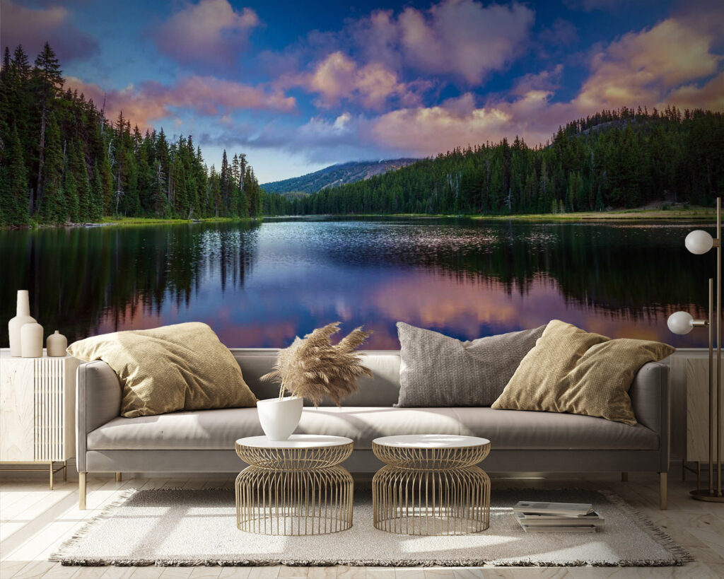 Lago rodeado de árvores e montanhas u58610pig9 1024x819 - Lago rodeado de árvores e montanhas - tegory