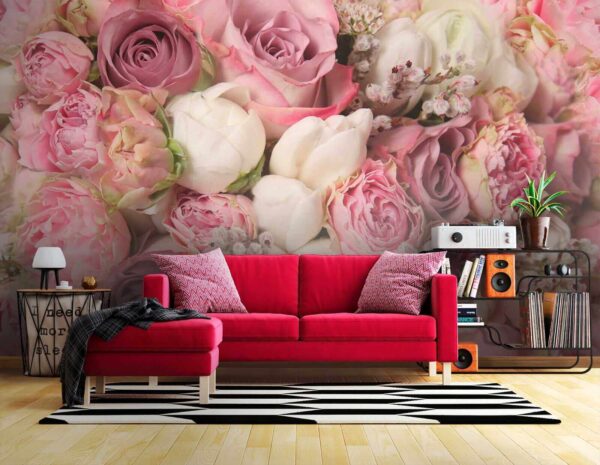 Um lindo ramo de rosas cor-de-rosa. Um lindo ramo de rosas cor-de-rosa.