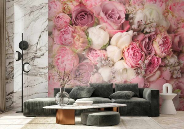 Um lindo ramo de rosas cor-de-rosa. Um lindo ramo de rosas cor-de-rosa.