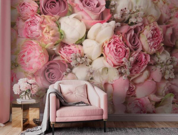 Um lindo ramo de rosas cor-de-rosa. Um lindo ramo de rosas cor-de-rosa.